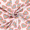 Jersey coton Cœurs colorés – écru,  thumbnail number 3