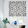 Tissu de décoration Semi-panama Feuilles minimalistes – noir/ivoire,  thumbnail number 6