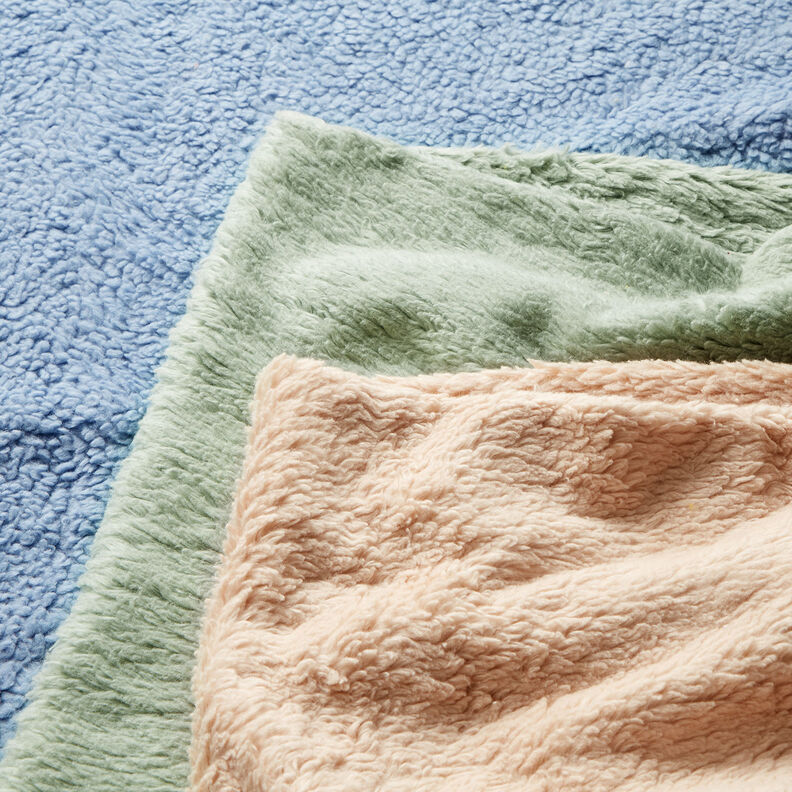 Sherpa Coton mélangé Uni – bleu acier, image number 5
