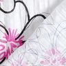 Voile crinkle à fleurs et motif léopard – blanc/noir,  thumbnail number 4