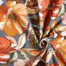 Coton enduit fleurs chics &ndash; gris schiste/ros&eacute;,  thumbnail number 3