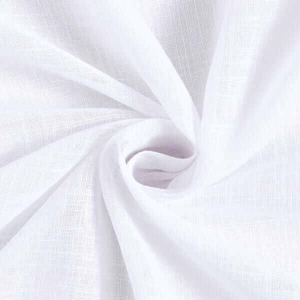 Tissu rideau voile aspect lin 300 cm – blanc,  image number 1