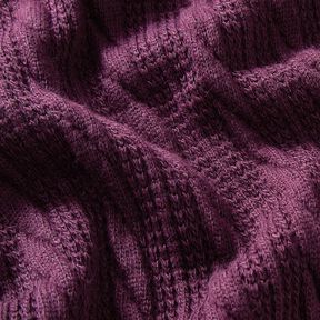 Tricot Cloqué Torsades – merlot, 