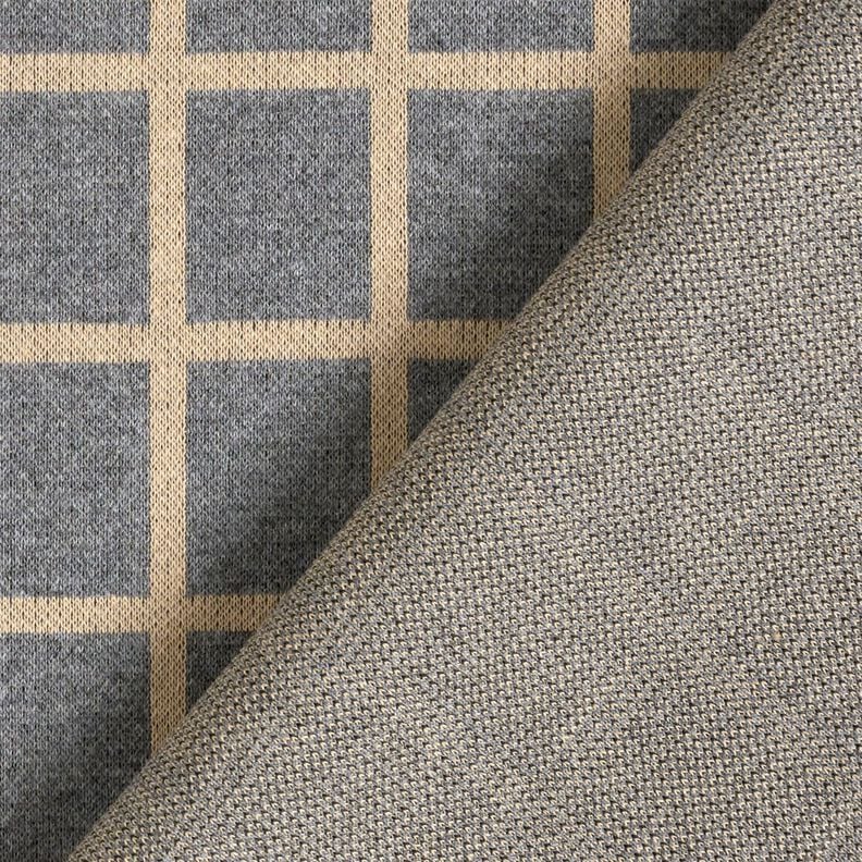 Jersey romanite à carreaux – gris/beige,  image number 5