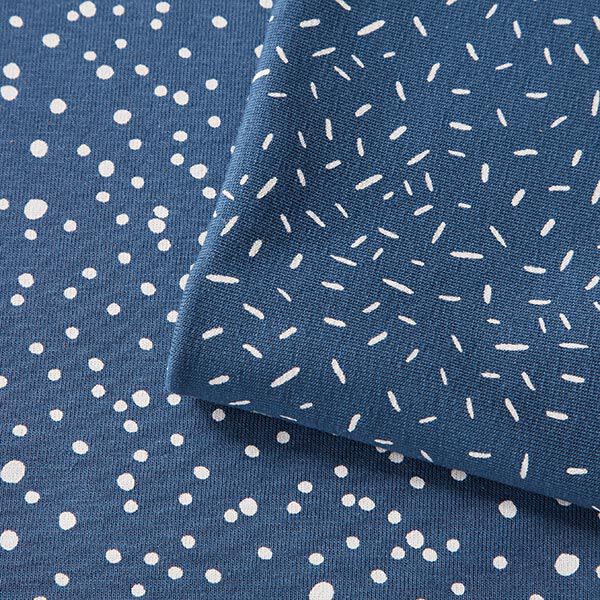 Jersey de coton Confettis – bleu jean,  image number 6