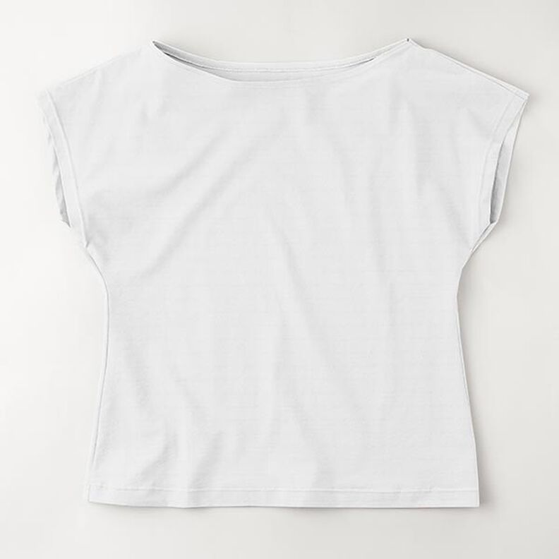 Jersey coton Medium uni – blanc,  image number 8