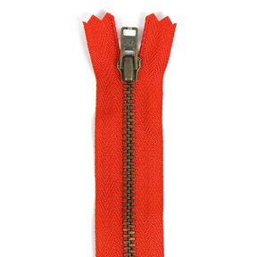 Fermeture éclair non divisible | métal antique (820), 