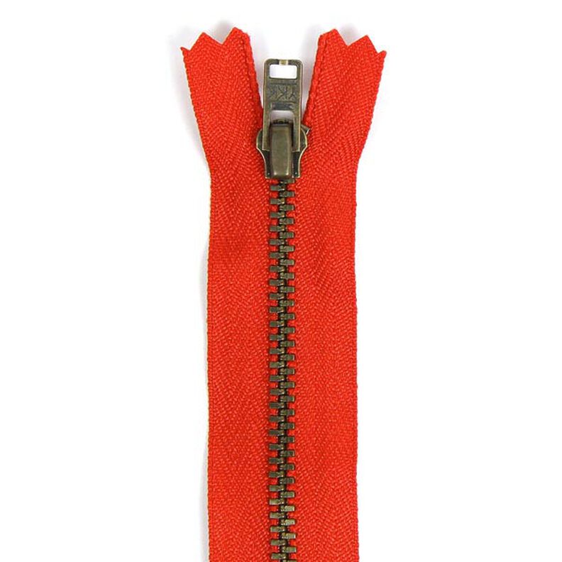 Fermeture éclair non divisible | métal antique (820),  image number 1