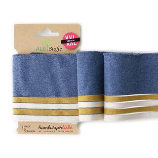 Bord-côtes Bio CUFF ME réflecteur  [140 CM | 8 CM]  | Albstoffe | Hamburger Liebe, 