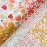 Tissu en coton Cretonne look patchwork – blanc/saumon,  thumbnail number 3