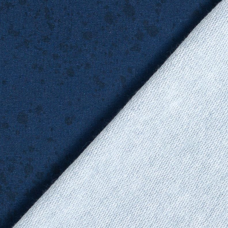 French Terry Tissu moucheté assorti | Glitzerpüppi – bleu marine, image number 4