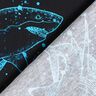 Jersey coton Requins | Glitzerpüppi – noir/turquoise clair,  thumbnail number 4