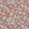 Tissu en coton Cretonne Petits motifs de fleurs rétro – blanc/rose,  thumbnail number 1
