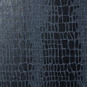 Denim viscose aspect reptile – bleu noir, 