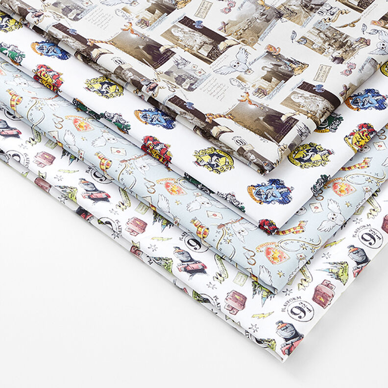 Cretonne Tissu sous licence «Harry Potter» Souvenirs | Warner Bros. – beige clair,  image number 5