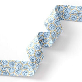 Biais Diamants [27 mm] – bleu clair, 