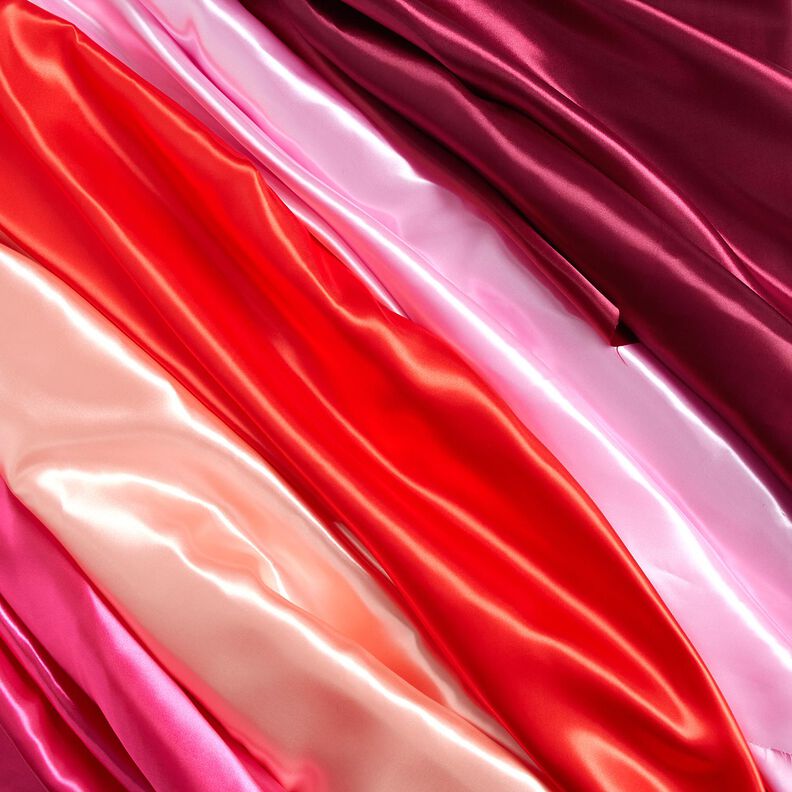 Satin polyester – rouge foncé, image number 5