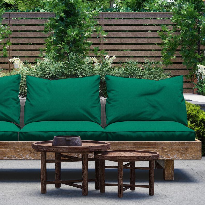 Tissu d’extérieur Canvas Uni – vert foncé, image number 5
