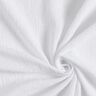 Tissu double gaze de coton Dentelle brodée Vrilles de fleurs – blanc,  thumbnail number 3
