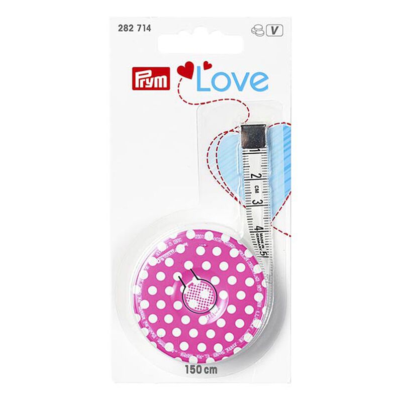 Mètre enrouleur 150cm | Prym Love – rose vif,  image number 1