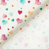 Popeline coton ballons cœur – blanc,  thumbnail number 4