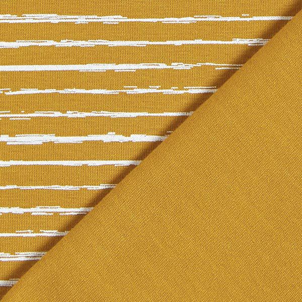 Jersey coton Bandes de gribouillage – moutarde,  image number 4