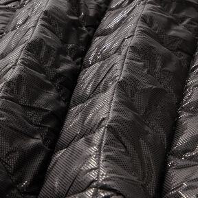 Tissu matelassé Losanges légèrement brillants – noir, 