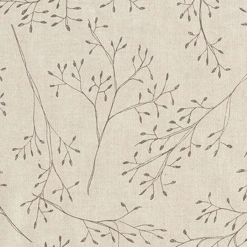 Tissu de décoration Semi-panama fines branches – nature,  image number 6