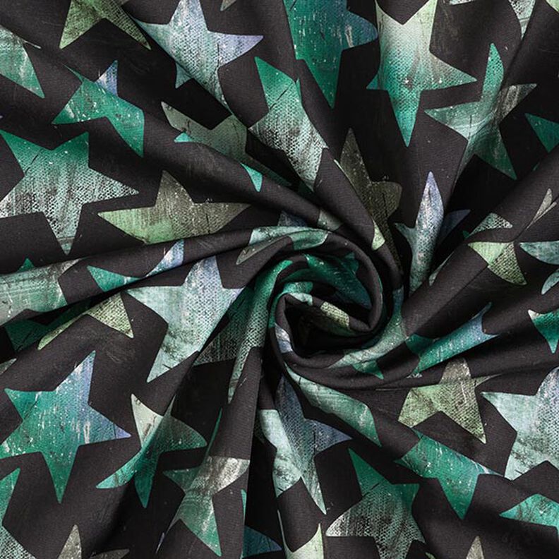 Softshell Étoiles – noir/vert,  image number 3