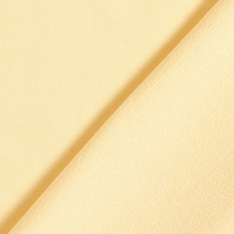 French Terry léger uni – jaune vanille, image number 5