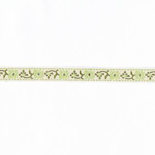 Galon jacquard Folklore [10 mm] - vert pomme, 