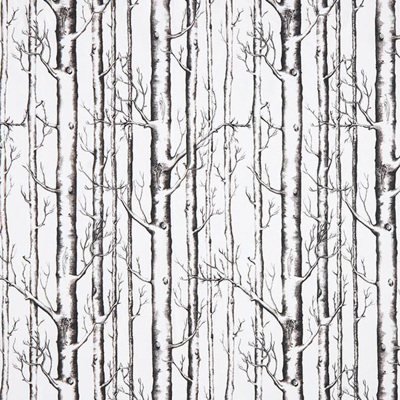 Tissu de décoration Semi-panama troncs d'arbres – écru,  image number 1