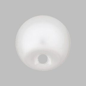 Bouton perle polyester Brillant - blanc, 