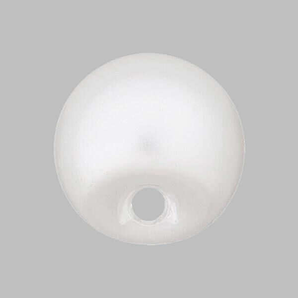 Bouton perle polyester Brillant - blanc,  image number 2
