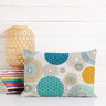 Tissu de décoration Semi-panama Cercles – bleu,  thumbnail number 5