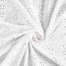 Batiste de coton Dentelle brodée Rangées de fleurs – blanc,  thumbnail number 5