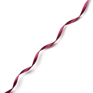 Ruban de satin [3 mm] – rouge bordeaux, 