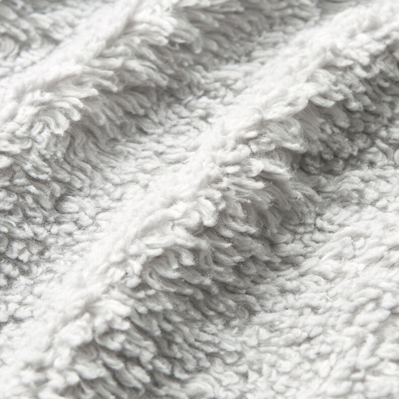 Sherpa Coton mélangé Uni – argent,  image number 2
