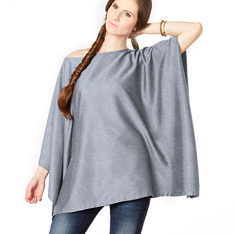 Mélange viscose Reflet brillant – bleu pigeon, image number 9