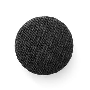 Bouton recouvert, Classic Poly – noir, 