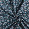Jersey coton Mer de fleurs – bleu nuit/eucalyptus,  thumbnail number 3
