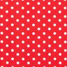 Popeline coton Grands pois – rouge/blanc,  thumbnail number 1