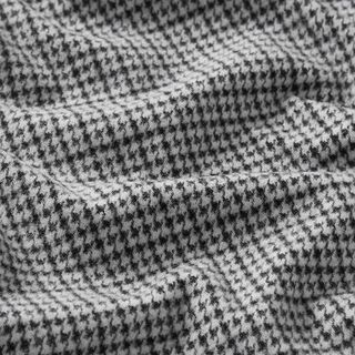 Jacquard tricoté gratté Pied-de-poule – noir/blanc, 