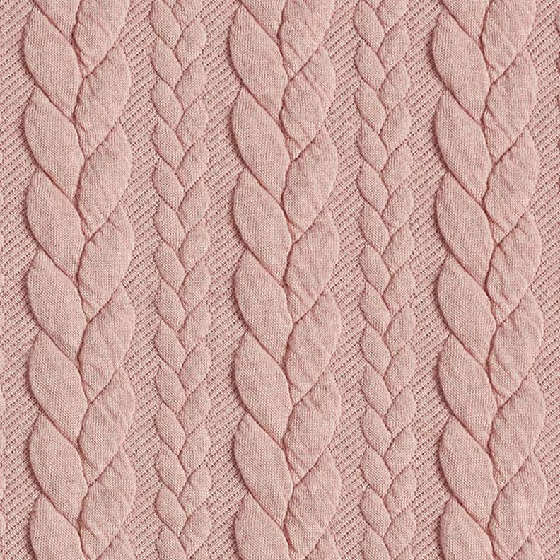 Jersey jacquard Cloqué Torsades – rosé,  image number 1