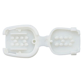 Extrémité de cordon Clip [Longueur : 20 mm] – blanc, 