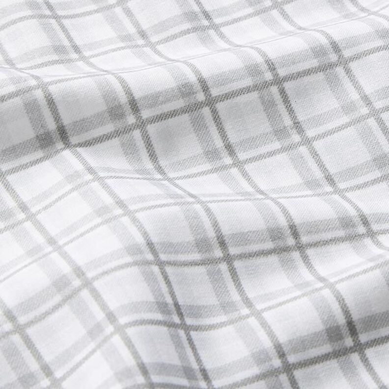 Popeline de coton Double carreaux – blanc/argent,  image number 2