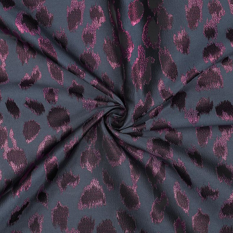 Jacquard Léopard Métallique | Poppy Fabrics – anthracite,  image number 3