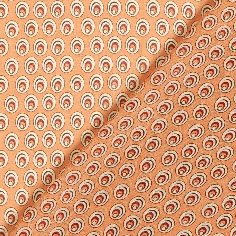 Chiffon œil de paon – abricot/terre cuite, image number 4