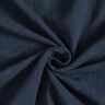 Tissu double gaze de coton broderie fleurs et branches – bleu marine,  thumbnail number 3