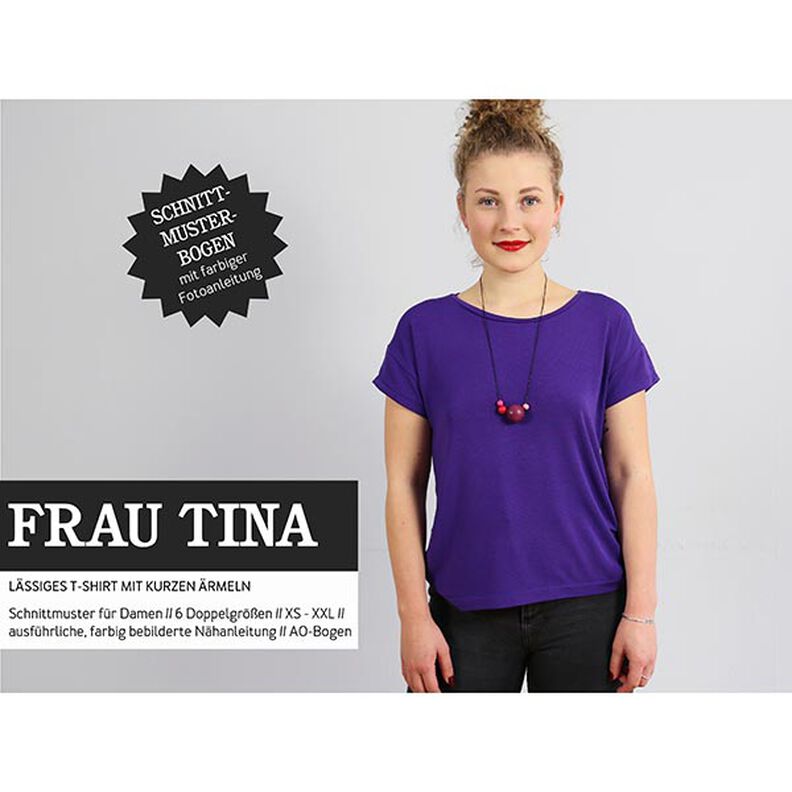 FRAU TINA – Chemise basique décontracté à manches courtes, Studio Schnittreif | XS - XXL,  image number 1